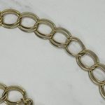Vintage Tassel Charm Gold Tone Chain Link Statement Belt ✨ Photo 5