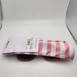 Falls Creek NWT  Brown Sunglasses & Pink & White Striped Pouch Photo 2