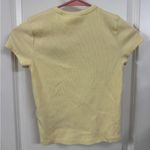 Anthropologie  Maeve Yellow Ribbed Knit Top Photo 1