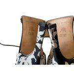 Via Spiga Black & White Floral Print Strappy High Heels Size 8.5 Photo 5