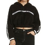 Dickies Black Cropped Fuzzy Hoodie Sz.M NWT Photo 0