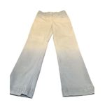 Anthropologie  Women 27 Ombre Straight Leg High Rise Jeans Faded Blue, White Boho Photo 1