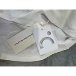 Commense White Sleeveless Ruched Front Keyhole Neckline Halter Maxi Dress Large Photo 5