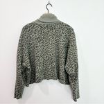 American Eagle  AE Turtleneck Cropped Cheetah Sweater Green size Small Photo 1