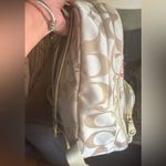 Coach Authentic 1941 "POPPY" Large zip signature Backpack with Colorful Floral Photo 4