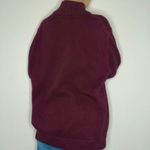 L.L.Bean vintage burgundy quarter zip knit sweater Photo 3