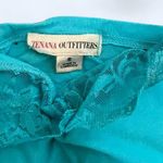 Vintage 2000s Zeanna Outfitters lace trimmed crop tops Size Small Blue Photo 1