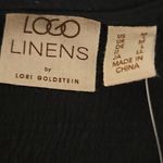 LOGO By Lori Goldstein Women’s Black Top with Crochet Lace Hem –Size Medium NWOT Photo 7