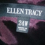 Ellen Tracy  24W Workwear Purple Knit Pencil Skirt Plus Photo 7
