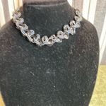 #405 Sapphire and Black Braided Bead Choker Photo 6