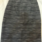 Nanette Lepore Nanette Lenore Craftwork Tweed Skirt Career Pencil Charcoal Lined NWT Size 2 Photo 0