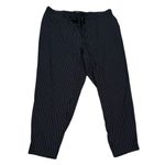 Eloquii  Dark Navy Blue Pinstripe Suiting Style Joggers Pants Trousers Size 20 Photo 3