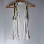 Maeve By Anthropology White Green Trim Tank Sporty Preppy Lounge Gym V Photo 1