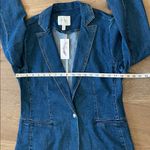Jessica Simpson Blue Denim Presence Fitted Blazer Size Medium NWT Photo 4