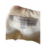 Tahari   Arthur S. Levine size 6 WHITE-BLACK SOLID SINGLE BUTTON JACKET Photo 1