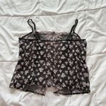 Victoria's Secret Victoria’s Secret Pink Black Floral Lingerie Cami Womens Size Medium Coquette Photo 7