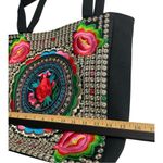 Embroidered Shoulder Handbag from Guatemala Purse Ethnic Boho Copper Coin Design Silver Photo 8