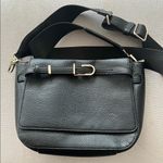 DKNY Penelope Small Flap Crossbody in Black/Gold, Retail $168 Photo 2