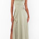 Show Me Your Mumu Clarissa Corset Dress in Moss Green Luxe Satin XXL NWT Photo 0