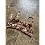 SKIMS Sleepover Satin Bralette Honey Size XL Photo 6