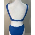Aerie Blue Bikini Small Top and Medium High Cut Bottom S/M Photo 3