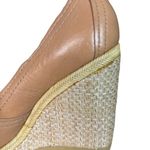 Bacio 61 Shoes Womens 9 W Wide Tan Espadrille Wedge Preppy‎ Neutral Minimalist Photo 5