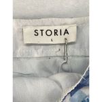 Storia New ‎ Sleeveless Dress Women's Sz Large Blue Floral Maxi renaissance dress Photo 4