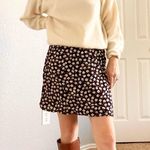 Vintage 90s Purple Floral Mini Skirt Photo 1