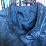 Nike Windrunner / Running Hooded Navy Blue and Green Jacket Sz M Photo 7