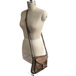 Patricia Nash Riveted Brown Crossbody Textured Leather Purse Photo 4