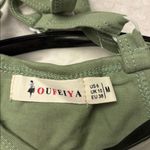 NEW! Women's Sage Olive Green Shot Onesie Jumpsuit Size Medium Photo 2