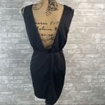 Akira  Faux Wrap Black Dress Photo 4