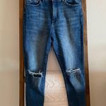 DL1961 classic dark wash distressed skinny jeans Photo 0