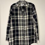 Foxcroft Carolina Plaid Collar Long Sleeve Button Up Shirt Wrinkle Free sz 10 Photo 1