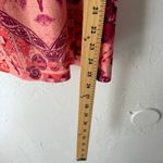 Energie Energe Size P Medium Red Rose Floral Boho Flutter Sleeves Blouse Photo 7