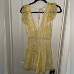 Lavender Brown  Sunset Romper in Yellow Photo 2