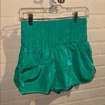 Free People Shorts kelly Green lined medium elastic waist the way home Photo 3