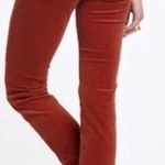 AG Adriano Goldschmied The Stevie Slim Straight Corduroy Rust Pant Size 27 Photo 1