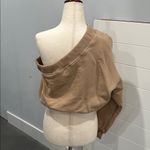 Windsor  Beige one shoulder crop sweatshirt Photo 2