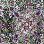 Black Floral Paisley Scarf Photo 0