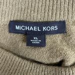 Michael Kors  Wool Alpaca Blend Crewneck Cream and Tan Sweater Size XL Photo 4
