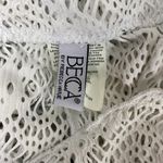 Becca  White Sheer Crochet Lace Swim Bathing Suit Cover Up Pants S Photo 3