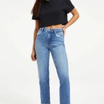 Good American Good Vintage Raw Hem Distressed Pocket Jeans NWT Photo 0