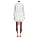 Ramy Brook  Sashah Star Tiered White Minidress Size L, NWT Long Sleeve Ruffle Hem Photo 1