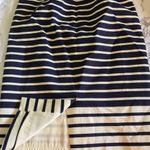 J.Crew  Striped Navy No. 2 Pencil Skirt Photo 3