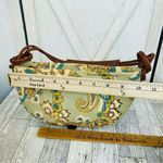 Liz Claiborne  Linen Canvas Paisley Floral Shoulder Mini Hobo Bag Photo 15