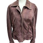 Anev Light Plum Purple Embellished Corduroy Jacket Zipper Detail Size Medium NEW Photo 12