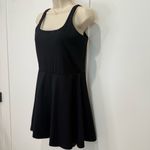 Spanx  Get Moving Square Neck Mini Dress Large Black Athletic Sporty Chic Tennis Photo 8