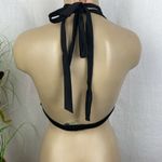 Victoria's Secret Victoria’s Secret Pink Black & Pink Colorblock Bikini Bathing Suit Swim Top M Photo 2