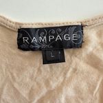 Rampage beige embellished whimsical ruffle hem dress Photo 6